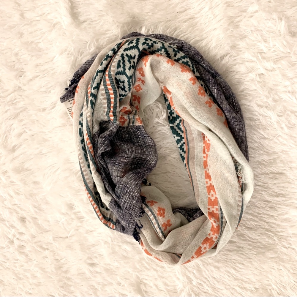 Aztec Pattern Infinity Scarf